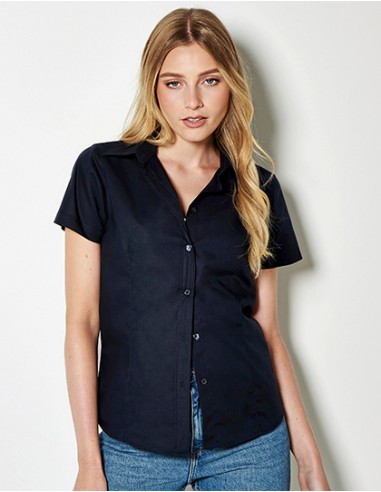 K-KK360-Womens Tailored Fit Workwear Oxford Shirt Short Sleeve
